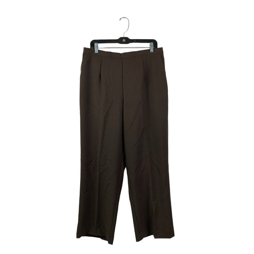 Alfred Dunner Women's Monaco Brown Casual Pants